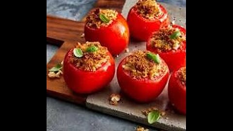 Deliciously Crispy Stuffed Tomatoes: Perfectly Air-fried!