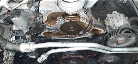 (part 2) water pump removal -hemi 5.7