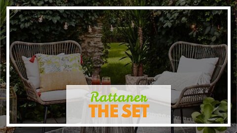 Rattaner Outdoor 3-Piece Wicker Rocking Chair Set Patio Bistro Set Conversation Furniture 2 Roc...