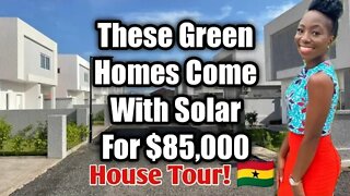 Only $85,000 For this Beautiful Home In Ghana In a Gated Green Community| Solar Panel House|