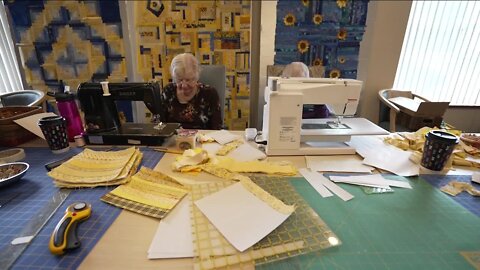 Littleton seniors make quilts to raise money for Ukraine