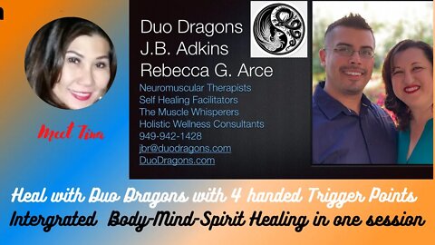 Neuromuscular Therapy with Duo Dragons Four Handed Trigger points with Rebecca Grace sp #35
