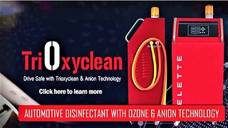 Best way to purify, air disinfect and sterilize your car with TriOxyclean from Celette