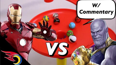 Avengers Endgame - INSANE Battle Thanos vs Avengers | Premier Marble Racing