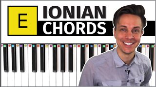 Piano // Chords in the Key of E (Ionian)
