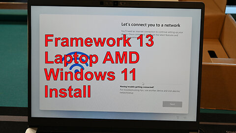 Framework 13 Laptop AMD Version Windows 11 Install without Network