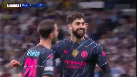 CHAMPIONS LEAGUE 2023-24// REAL MADRID V/ s MANCHESTERCITYY// 3-3 FANTASTIC GOAL FROM GVARDIO