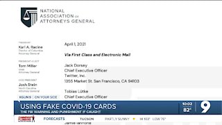 Penalties for buying, selling and using fake COVID vaccine cards