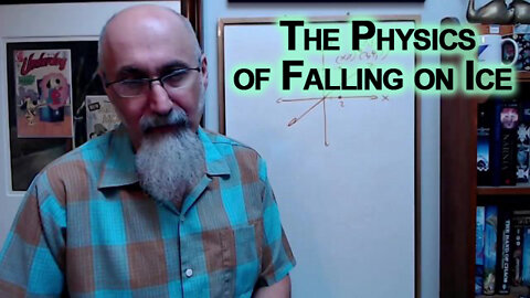 The Physics of Falling on Ice [ASMR Math, Kinematics, Momentum, Velocity, Energy, Problem Solving]