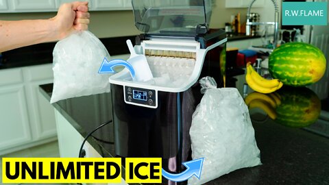 Top Portable Ice Maker 2022 | R.W.Flame HZB-20AF/S - Unlimited Ice!
