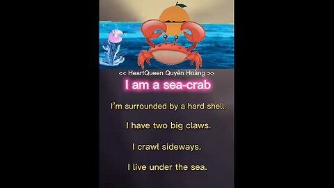 English for kids - seacrab