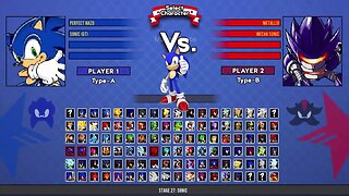 Perfect Nazo & Sonic GT VS Metallix & Mecha Sonic I Sonic Battle MUGEN HD