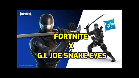 FORTNITE SNAKE EYES - FORTNITE X GI JOE CROSSOVER - FORTNITE X SNAKE EYES CROSSOVER - NINJA KNIGHT