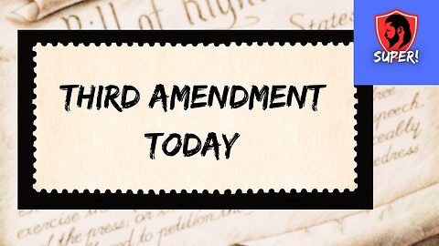 THIRD AMENDMENT today