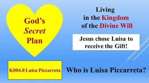 God's Secret Plan: Who is Mystic Luisa Piccarreta who received the Gift of Living in the Divine Will