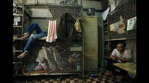 Inside Hong Kong's cage homes.