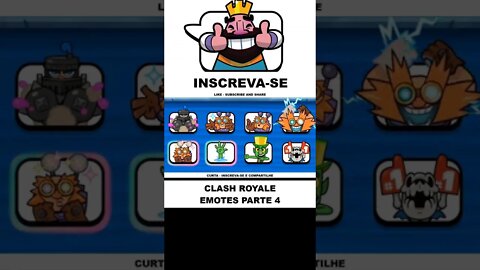 TODOS OS EMOTES - CLASH ROYALE PARTE 4