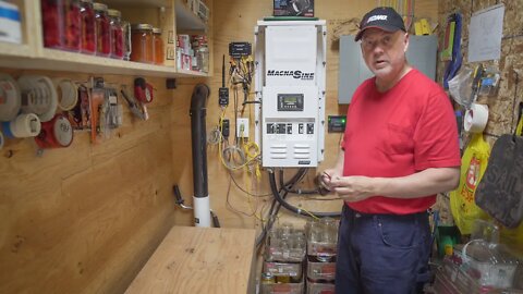 Detailed Overview and tour of Off Grid 5300 watt Solar panel and Battery setup in Ontario Canada.