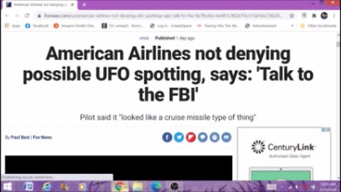 American Airlines Not Denying UFO Sighting Paranormal News