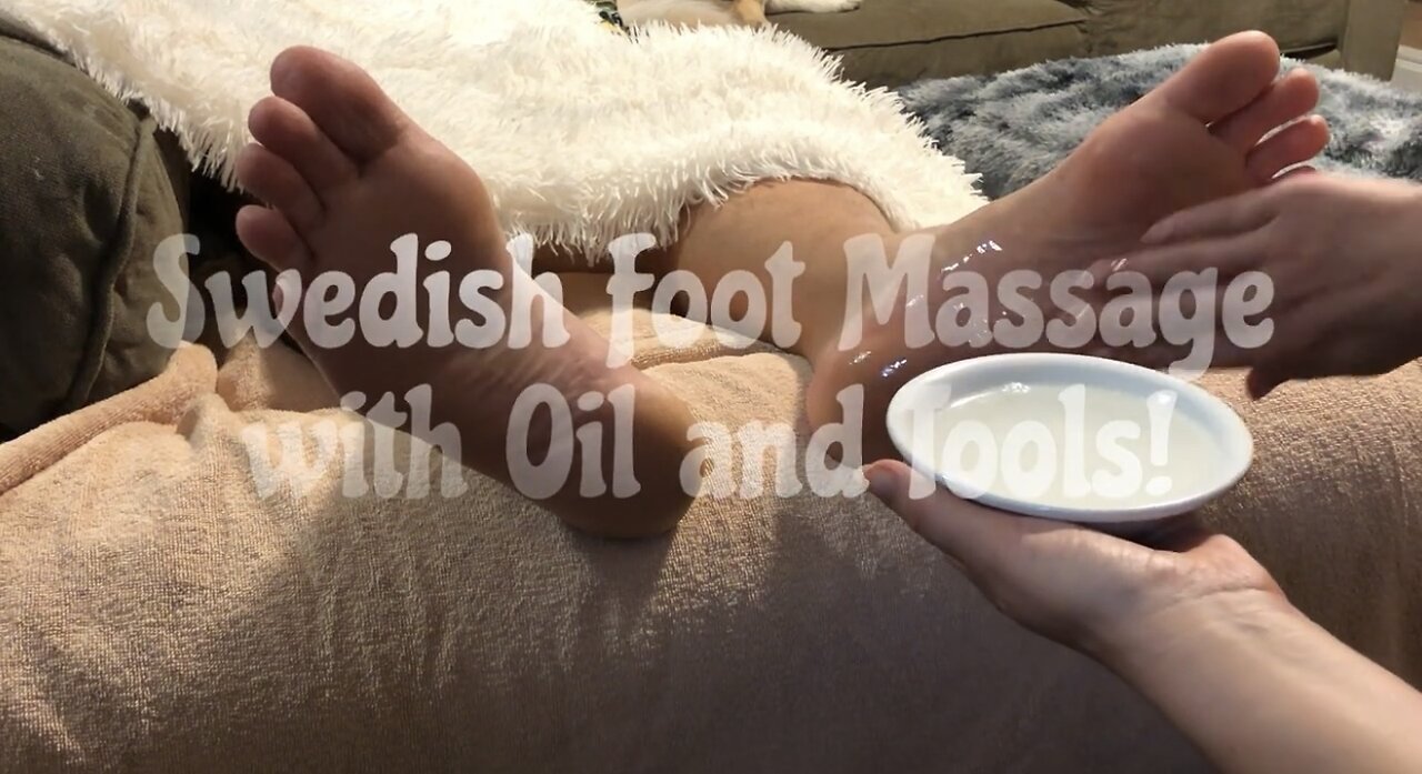 ASMR Foot Massage with Coconut Oil!