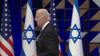 Joe Biden Ignores Questions, Slowly Shuffles Away After Delivering Remarks In Israel