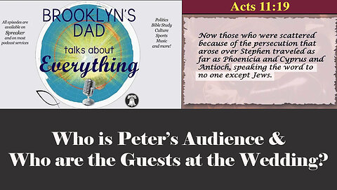 Who is Peter's Audience & Who are the Guests at the Wedding?