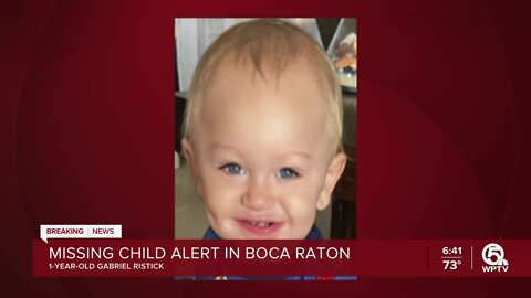 Missing Child Alert issued for 1-year-old Boca Raton boy