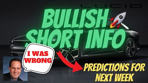 BULLISH LCID SHORT INTEREST🔥🔥 WARREN WAS WRONG ABOUT LCID 🚀 $LCID PREDICTIONS