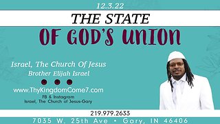 THE STATE OF GOD’S UNION