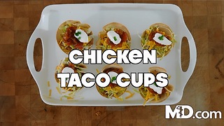 How to Make Chicken Taco Cups | MDelicious
