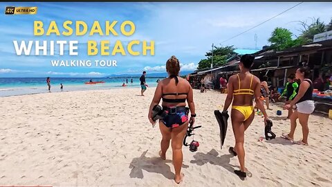 Cebu's most famous White Beach Basdako White Beach Walking Tour, Moa