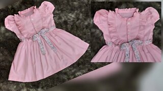 Baby Frock Cutting and Stitching