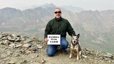 Handies Peak 14er Hike San Juan Rocky Mountains Silverton Colorado Rockies Climb Zippy Blue Heeler