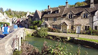 Walking through Castle Combe, England - Beautiful Cotswolds