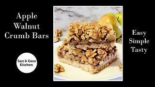 How To Make Super Delicious Apple Walnut Crumb Bars