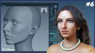 Aphrodite | how to make 3d realistic Character for animation | Part 6 | ZBrush | Blender tutorial