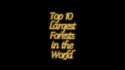 Top 10 Largest Forest in the world