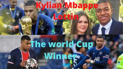 Kylian Mbappe Lottin II The world Cup Winner II France PSG II