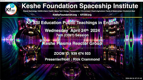 Keshe Plasma Reactor Group 2024-04-24-T1