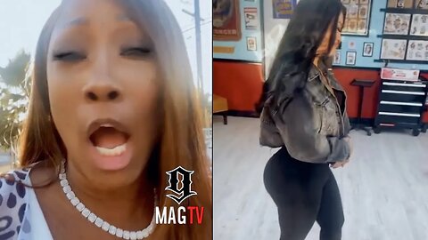 "He Gettin Married" Blueface Mom Karlissa Runs Into His Ex-Side Piece Angela At The Tattoo Parlor! 😱