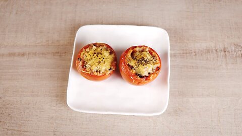 Delicious stuffed Tomato Recipe with few ingredients! | Health Food Recipes