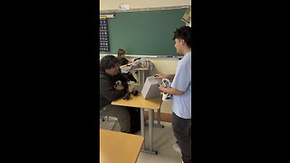 RAPPER “J HUSTLA” SURPRISES CLASSMATE WITH BRAND NEW SHOES!😱