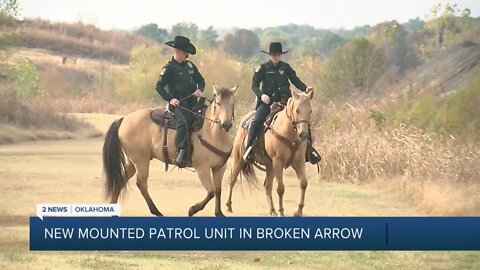 New Mounted Patrol Unit in Broken Arrow