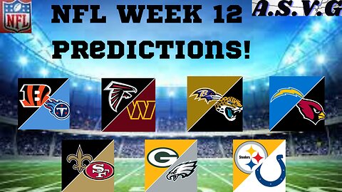NFL Predictions - Week 12