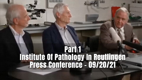 Part 1 - Institute Of Pathology In Reutlingen Press Conference - 09/20/21