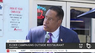 Recall candidate Larry Elder makes campaign stop in North Park