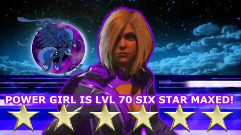 Power Girl maxed at lvl 70 & Six Stars! PvP & Defeats Evil Bat Girl chapter 8 Hard