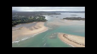 Mallacoota Lake After August Rains 2021 by drone