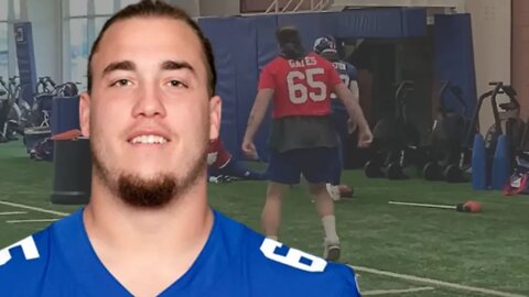 Nick Gates Sighting at New York Giants Practice (He Looks Great!)