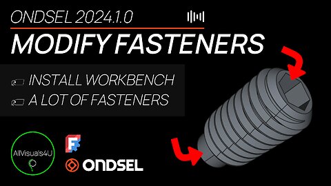 🔩 How To Model A Collet Alignment Screw - Ondsel Fasteners Workbench - FreeCAD Addons